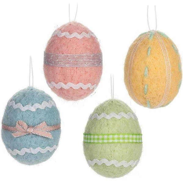 Felt Decorative Easter Egg Ornaments | Shop Easter décor at boogie + birdie in Ottawa.