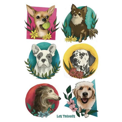 Dogs Temporary Tattoos | Shop temporary tattoos at boogie + birdie in Ottawa.