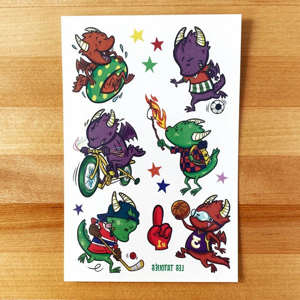 Dragons Temporary Tattoos | Shop Les Tatoués at boogie + birdie in Ottawa.
