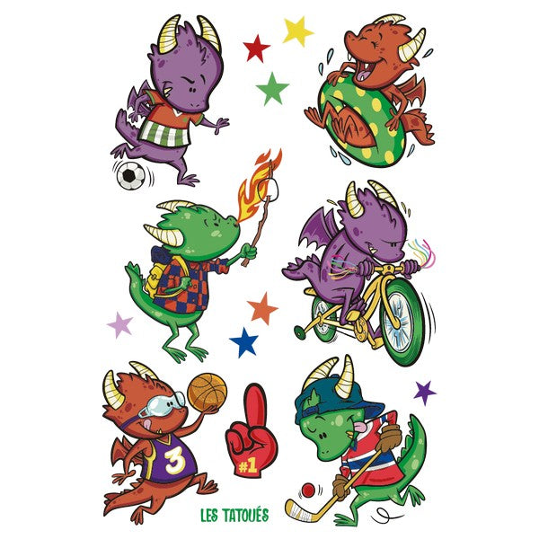 Dragons Temporary Tattoos | Shop Les Tatoués at boogie + birdie in Ottawa.