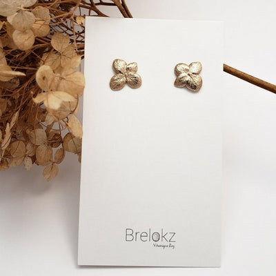 Bronze Hydrangea Stud Earrings  | Brelokz | boogie + birdie