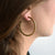 Brass Lissa Bowie Naveen Hoop Earrings