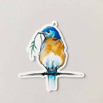 Blue Bird Sticker | Kelly Dixon | boogie + birdie