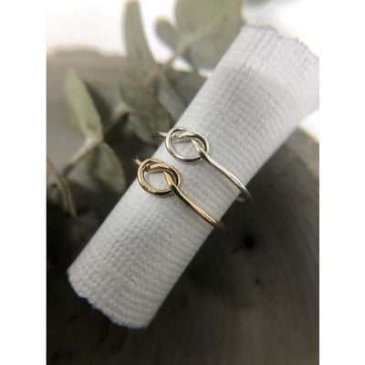 Gold Open Fire Knot Ring