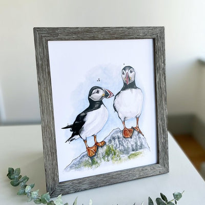 Puffins Art Print | Kelly Dixon Art | boogie + birdie
