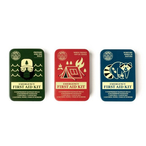 Emergency First Aid Kit Tin | Shop camping accessories at boogie + birdie in Ottawa.