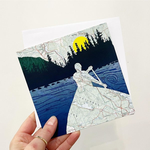 Gatineau Canoe Silhouette Card | boogie + birdie