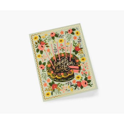Floral Cake Birthday Card | Shop cards at boogie + birdie in Ottawa.