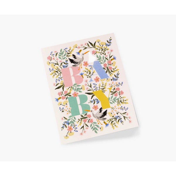 Mayfair New Baby Card | Shop Rifle Paper Co. at boogie + birdie in Ottawa