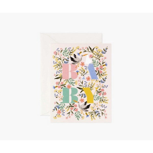 Mayfair New Baby Card | Shop Rifle Paper Co. at boogie + birdie in Ottawa.