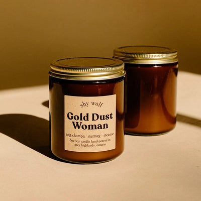 Gold Dust Woman Candle | Shy Wolf Candles | boogie + birdie