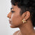 White Gold Leaf Ear Jackets | Birch Jewellery | boogie + birdie