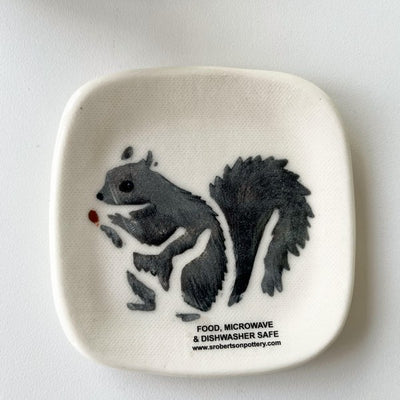 Grey Squirrel Tea Bag Holder | Pottery | boogie + birdie