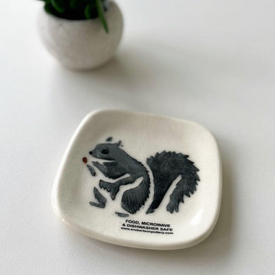 Grey Squirrel Tea Bag Holder | Pottery | boogie + birdie