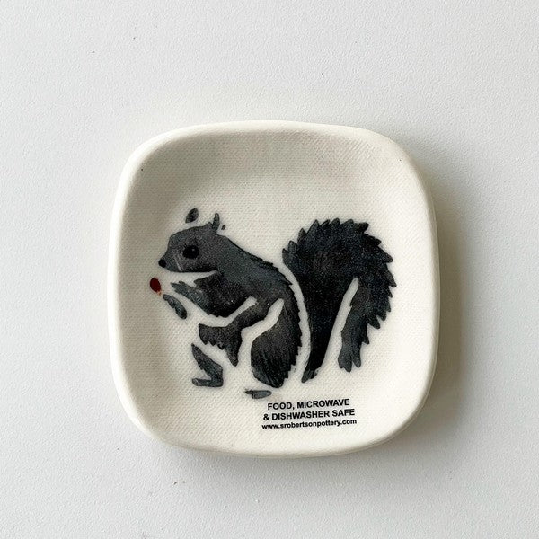 Grey Squirrel Tea Bag Holder | Pottery | boogie + birdie

