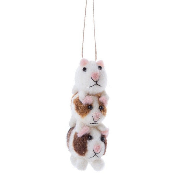 Guinea Pig Stack Felt Ornament | Holiday | boogie + birdie

