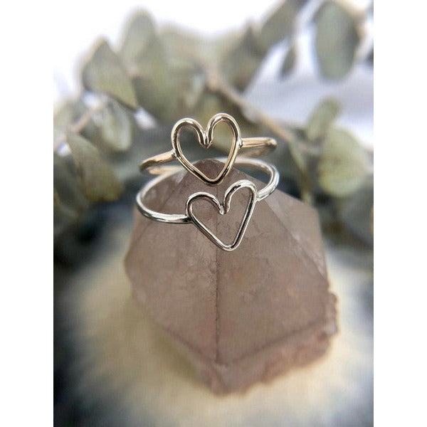 Gold Open Fire Heart Ring | Shop rings at boogie + birdie in Ottawa.