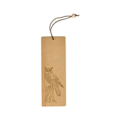 Horned Owl Wood Bookmark | Shop Canadian Made Goods at boogie + birdie in Ottawa.