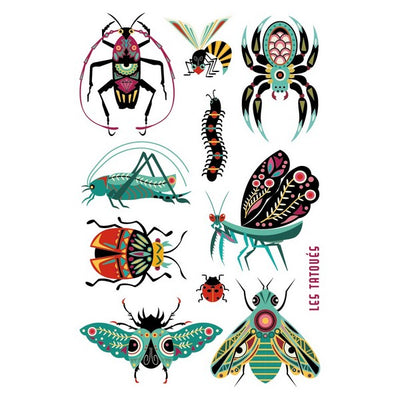 Insects Temporary Tattoos | Shop Les Tatoués at boogie + birdie in Ottawa.