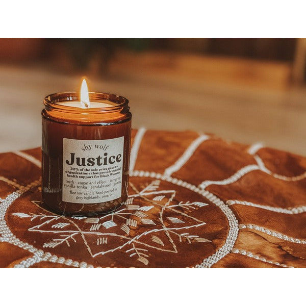 Justice Tarot Candle | Shy Wolf Candles | Shop a selection of home fragrance at boogie + birdie