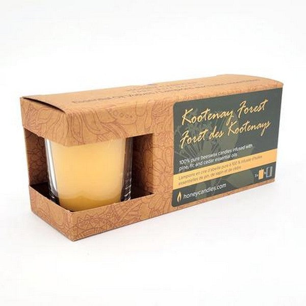 Kootenay Forest Beeswax Votives - 3 Pack | Honey Candles | boogie + birdie