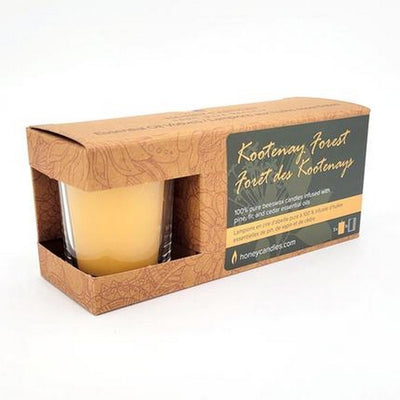 Kootenay Forest Beeswax Votives - 3 Pack