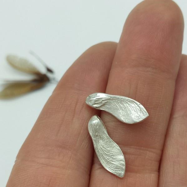 Silver Maple Seed Studs | Brelokz | boogie + birdie