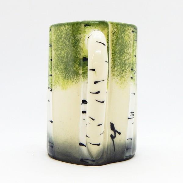 Green Birch Trees Mug | Susan Robertson Pottery | boogie + birdie