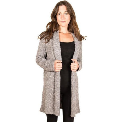 Black Cozy Long Cardigan