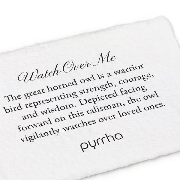 Silver Watch Over Me Pyrrha Talisman Necklace