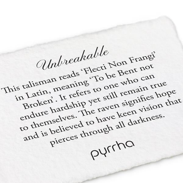 Silver Unbreakable Pyrrha Talisman Necklace