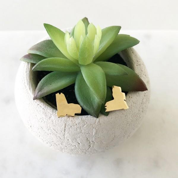 Brass Ottawa Earrings | Jewellery | boogie + birdie