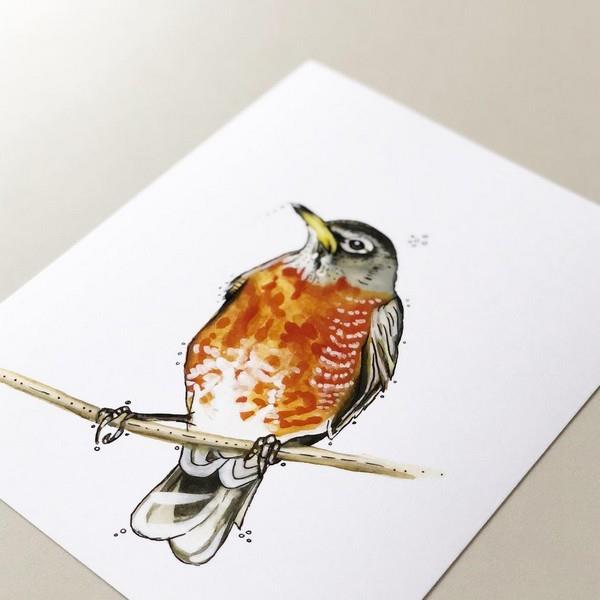 Robin On Branch Print | Home | boogie + birdie