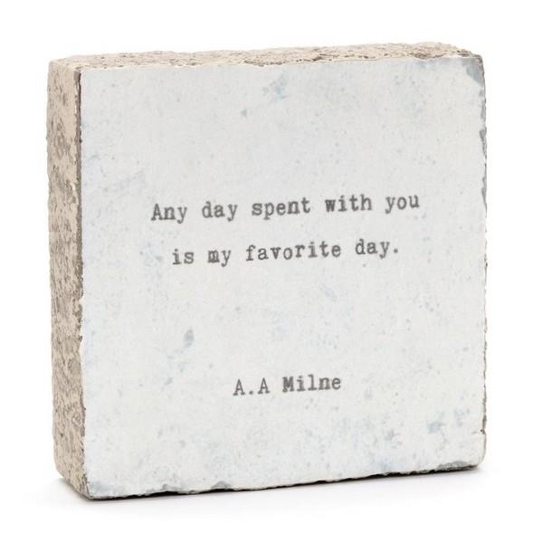 Any Day Spent (A.A. Milne) Quote Block