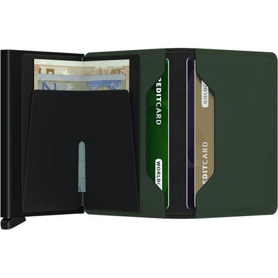 Matte Green-Black Slimwallet | boogie + birdie