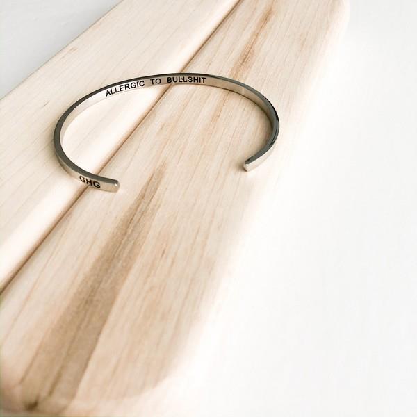 Allergic To Bullsh*t Bangle | Goldilocks Goods | boogie + birdie