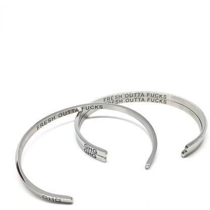 Fresh Outta F*cks Bangle | boogie + birdie | Glasshouse Goods