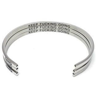 Keep F*cking Going Bangle | Glasshouse Goods | boogie + birdie