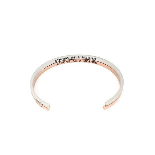 Silver Strong as a Mother Bangle | Glasshouse Goods | boogie + birdie
