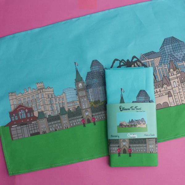 Ottawa Cityscape Tea Towel | Creationz by Catherine | boogie + birdie