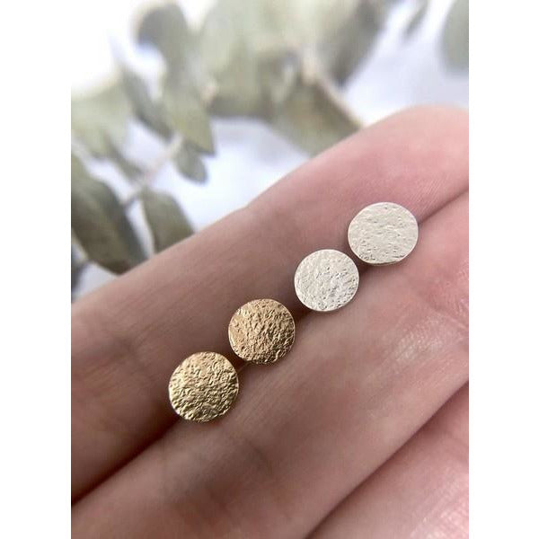 Gold Open Fire Sun Studs