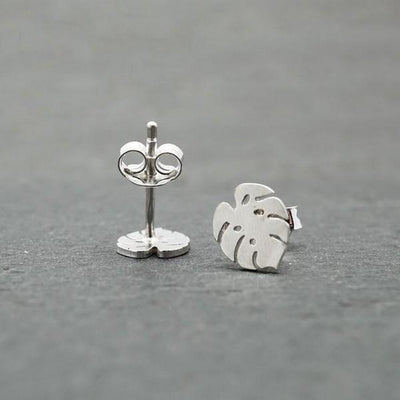 Monstera Leaf Stud Earrings | boogie + birdie