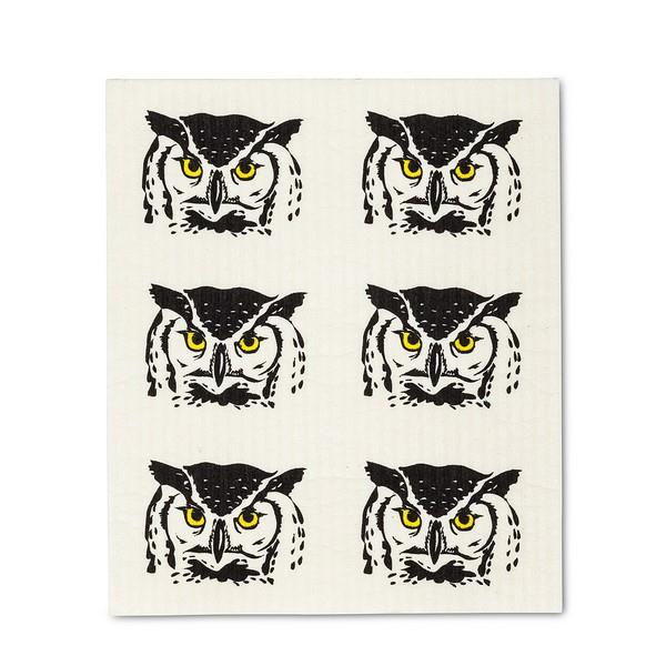 Peeking Owls Swedish Dishcloth Set | boogie + birdie