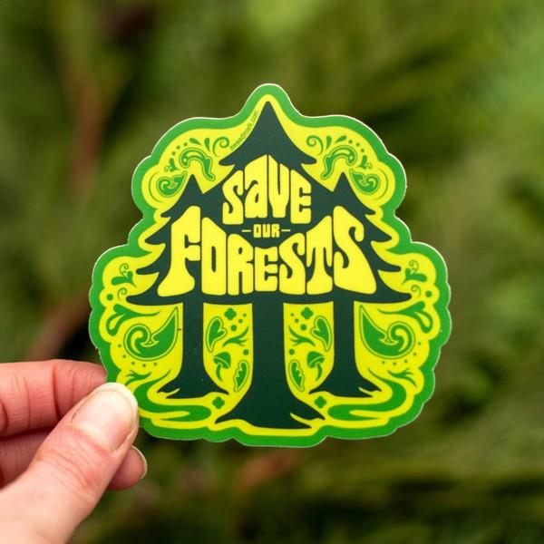 Save Our Forests Sticker | boogie + birdie
