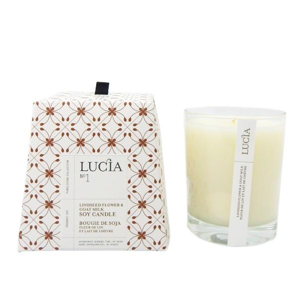Lucia Lindseed Flower & Goat Milk Candle | boogie + birdie