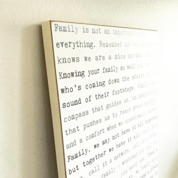 Family Typewriter Wall Art