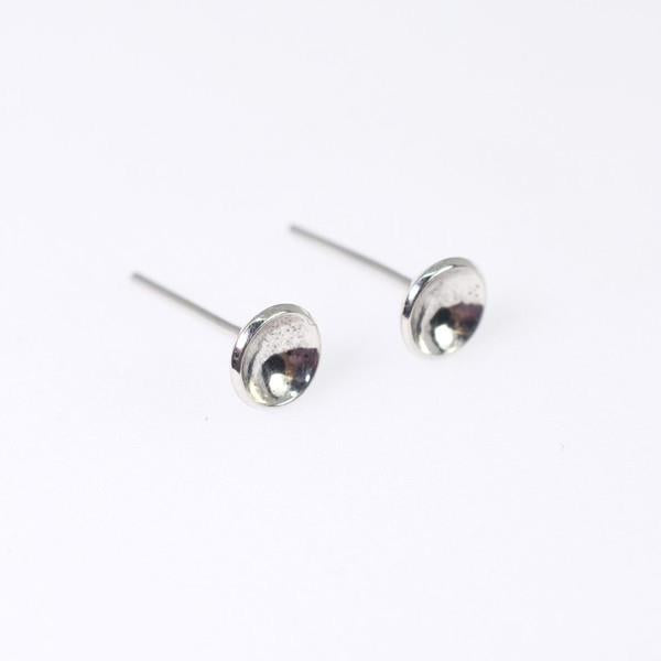 Silver Pebble Studs | Jewellery | boogie + birdie