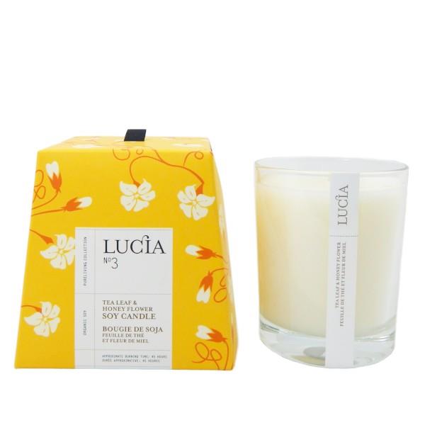 Lucia Tea Leaf & Honey Flower Candle | boogie + birdie