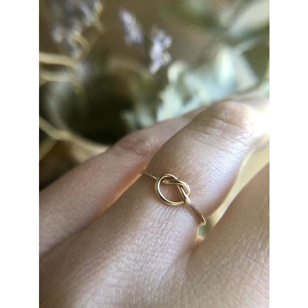 Gold Open Fire Knot Ring