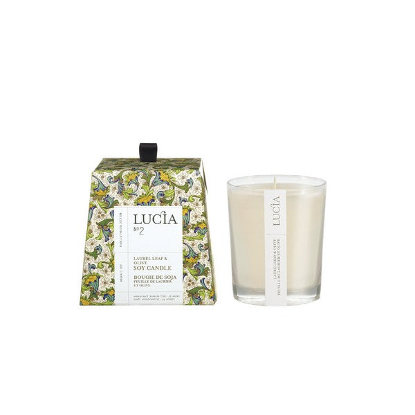 Laurel Leaf & Olive Votive Candle | Lucia | boogie + birdie